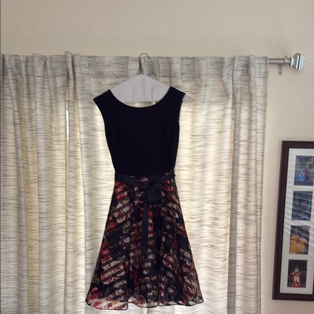 Elegant Black and Multicolor Dress